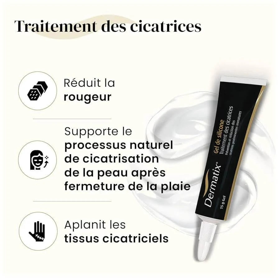 Silicone Scar Gel, Advanced Scar Treatment for Surgical, Injury & Cosmetic Scars, Helps Improve the Appearance of New & Existing Scars, Fast-Drying, Non-Sticky Formula