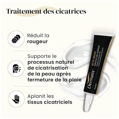 Silicone Scar Gel, Advanced Scar Treatment for Surgical, Injury & Cosmetic Scars, Helps Improve the Appearance of New & Existing Scars, Fast-Drying, Non-Sticky Formula